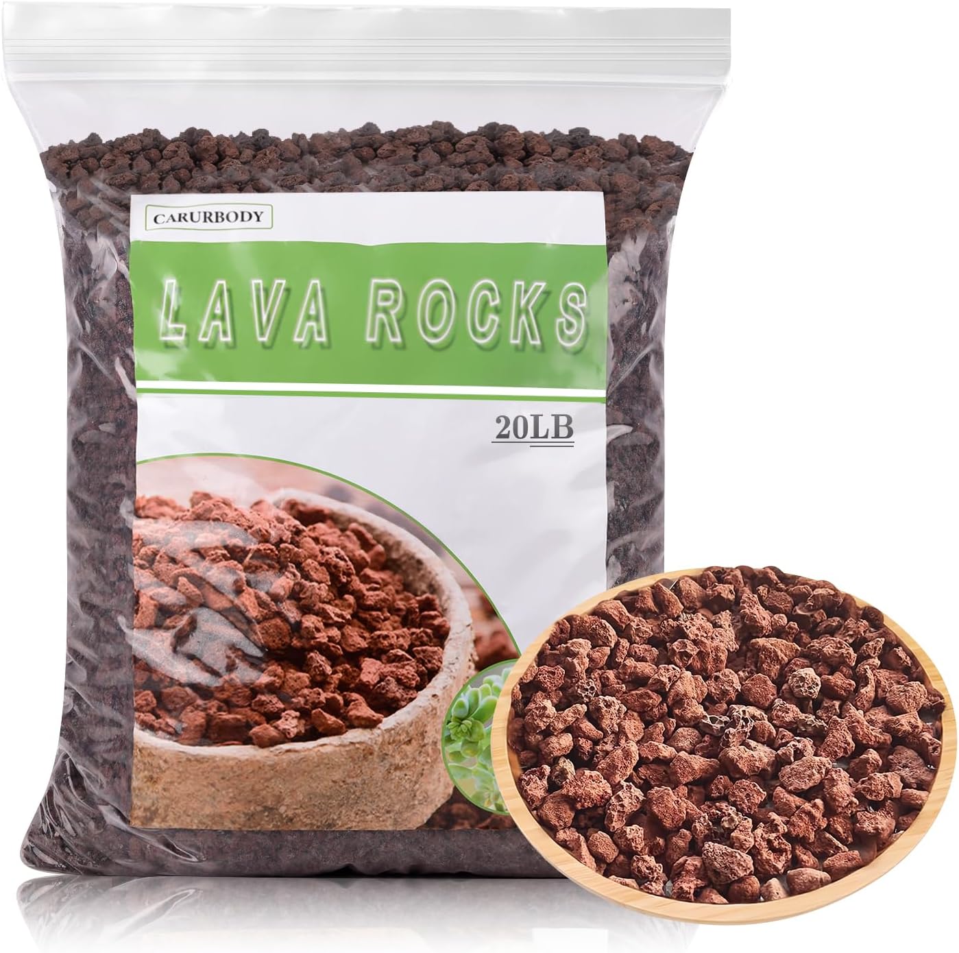 5LBS Ceramsite Clay Pebbles for Orchid - Mini Leca Clay Pebble for Plants Drainage - Perfect Ceramsite Balls as A Soil Topper for Indoor Plants, Cacti Succulents Bonsai.