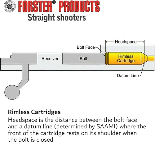 Miniatura 3 de Forster Products 243 Win, 260 Rem, 7mm-08, 308 Win, 338 Fed, & 358 Win, Headspace Gauge, SAAMI Dimensioned, Rimless, Hardened Steel, Precision Ground