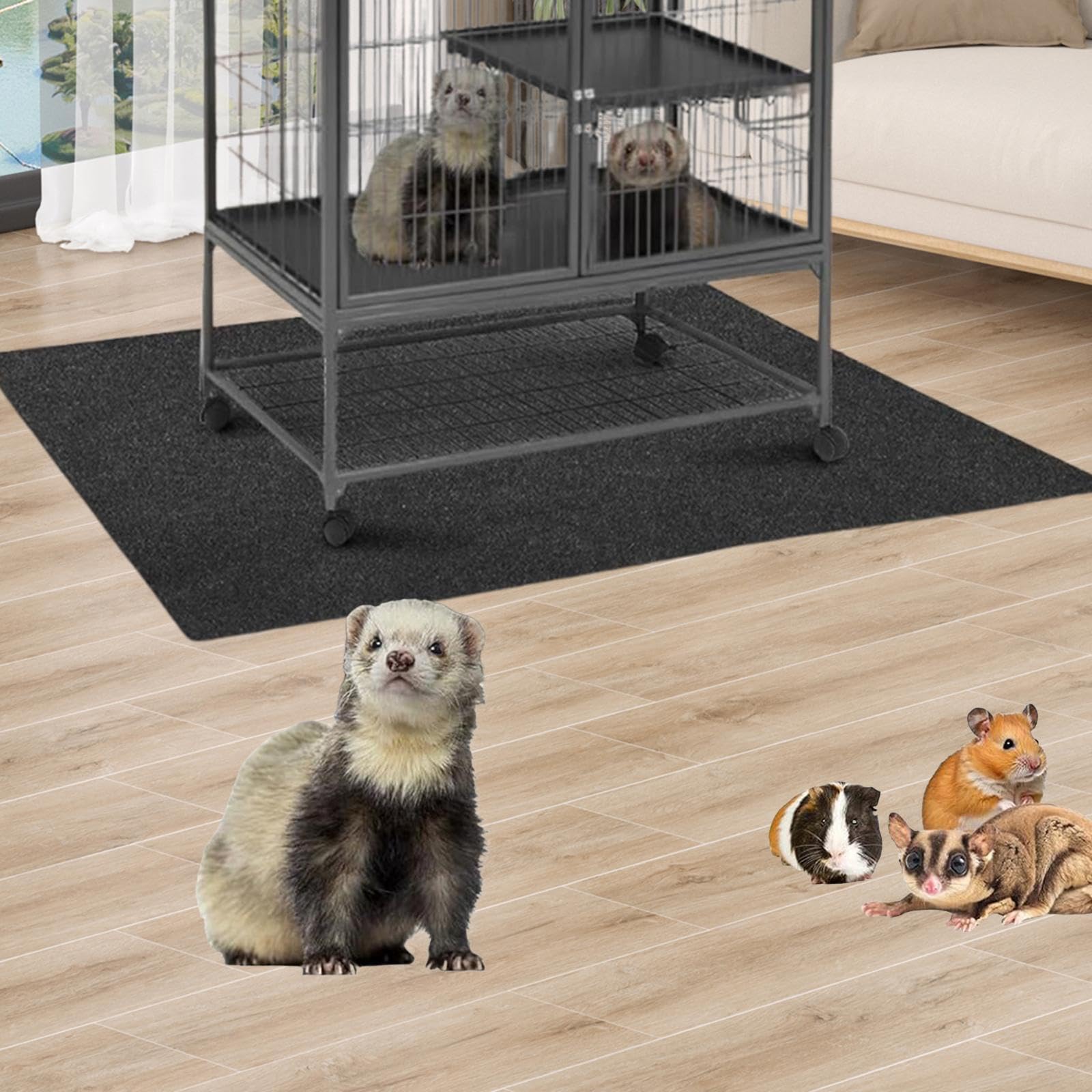Tapis Absorbant pour Cage à Chien, Idéal pour Les Chiens et Les, 122 X 122 Cm