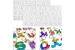 Reusable Resin Molds for Silicone Alphabet Keychains