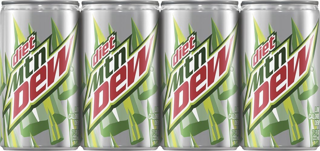 Diet Mountain Dew Mini-Can (8 Count, 7.5 Fl Oz Each)