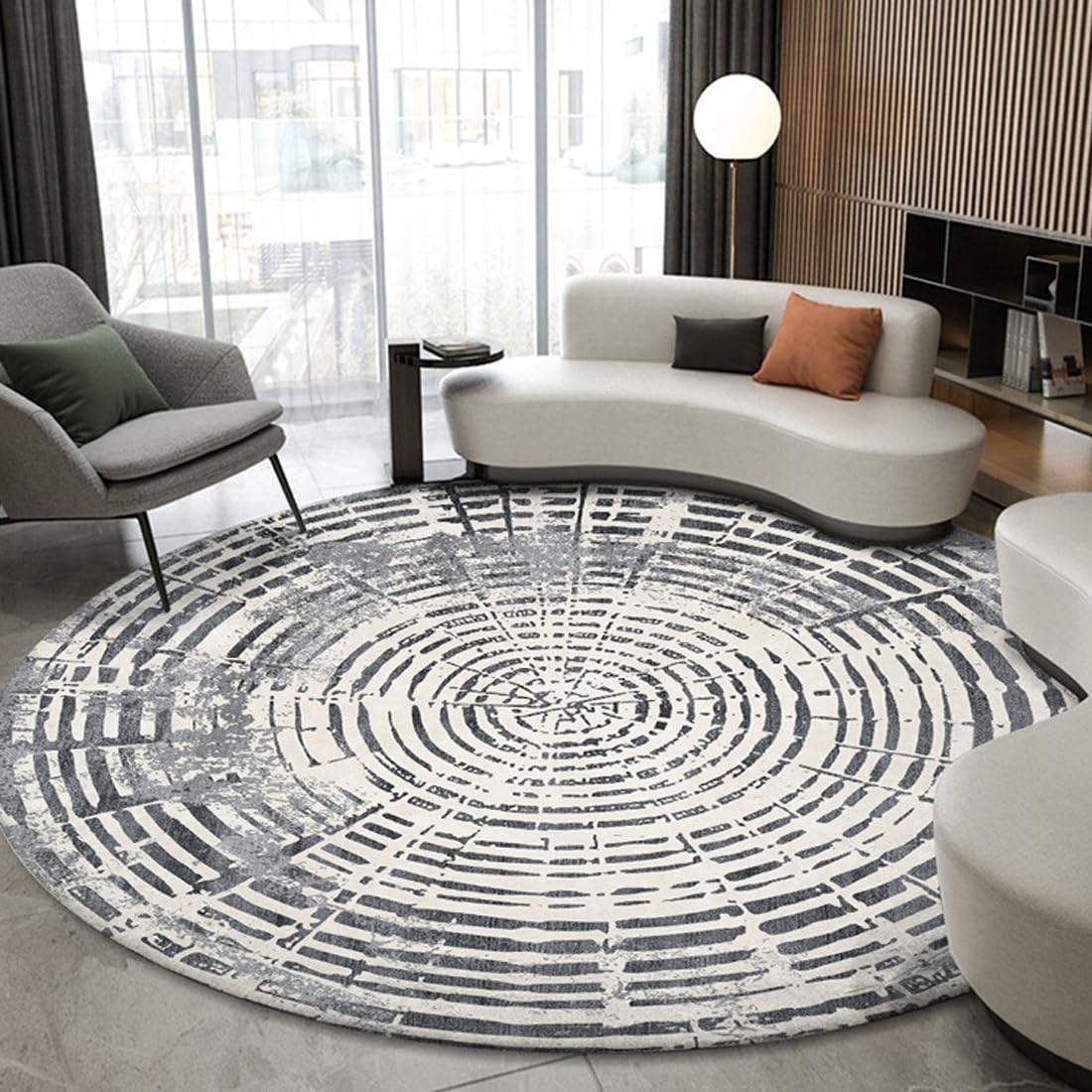 Tapis pour la chambre le dortoir le bureau Pattern D rond de 60cm