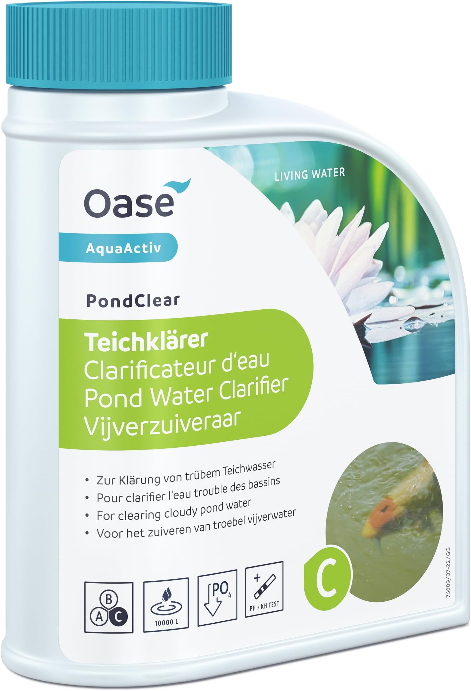 OASE AquaActiv OxyPlus 500ml - Sauerstoffbooster Für Klaren Gartenteich