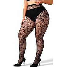 Gothic Pantyhose Spiderweb Pattern Tights Witch Costume Tights High Waist Velvet Pantyhose Lace Fishnet Stockings