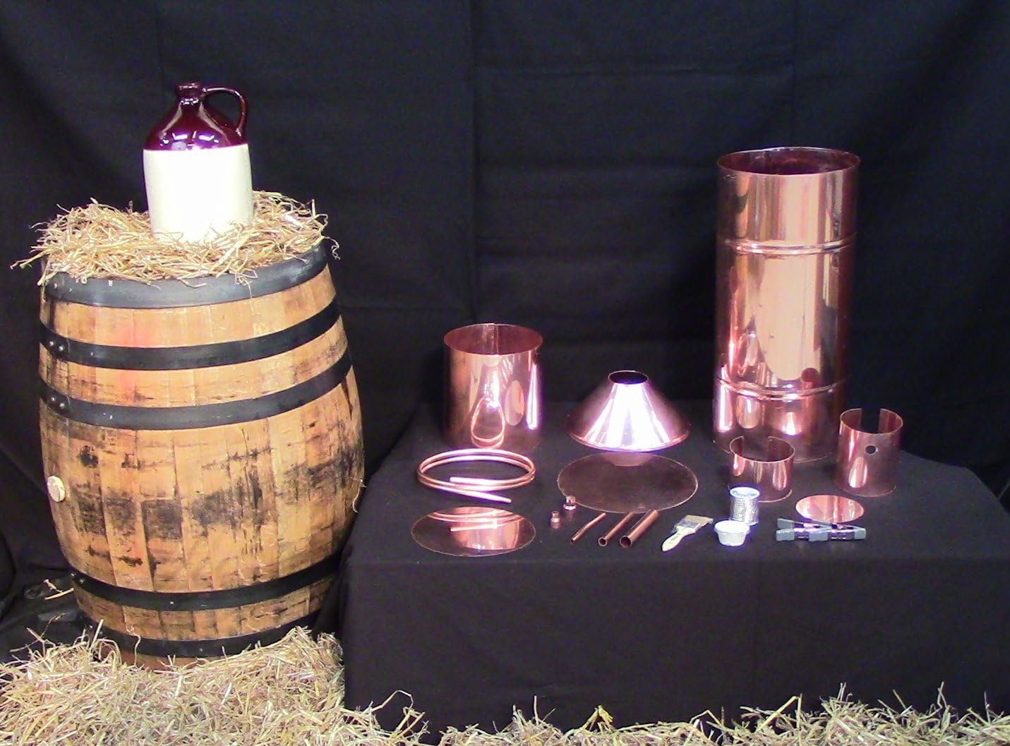 10 Gallon Copper Moonshine Still Self Build Kit with Free Condenser Worm