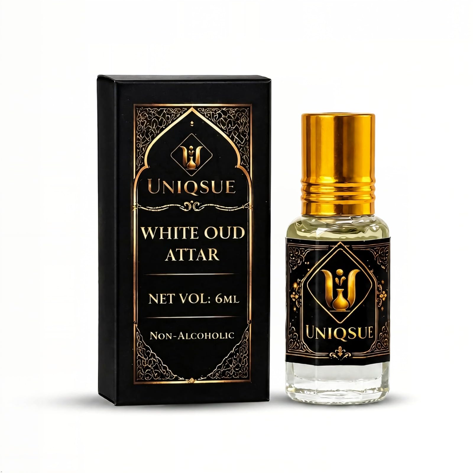 White Oud Attar, Non-Alcoholic Perfume Oil, Long Lasting Roll-On Fragrance for Men & Women, 6 ml-image-3