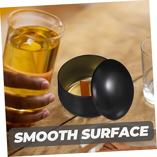 Miniatura 6 de Anneome 12 latas de velas para hacer velas, latas de velas, recipientes de viaje de vidrio de 8 onzas, recipiente redondo con tapa, vela de vidrio,