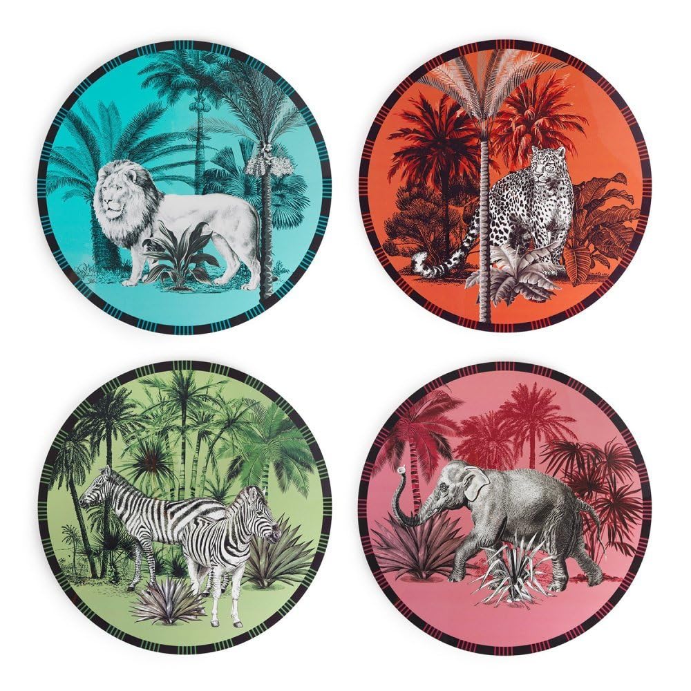 Henriette Set 4 Sottopiatti Animalier