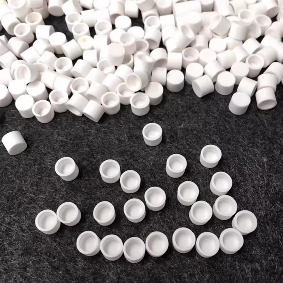Crisol de análisis térmico de alúmina al 99%-crisoles cerámicos de corindón de 20 piezas for investigación científica y experimentos,(5x4mm/50ul with Lid)