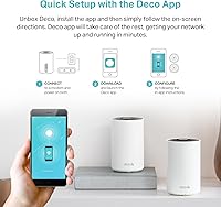 Vista 7 de TP-Link Deco XE75 AXE5400 Tri-Band WiFi 6E Mesh System - Wi-Fi up to 7200 Sq.Ft, Engadget Rated Best Mesh for Most People, Replaces WiFi Router and