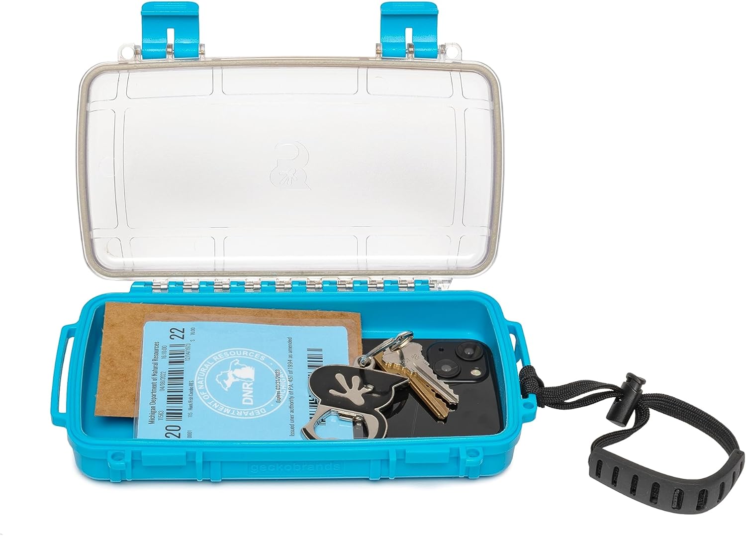 geckobrands Waterproof Dry Box with Silicone Liner – Durable, Dust-Proof, Crush-Proof Storage for Electronics and Gear