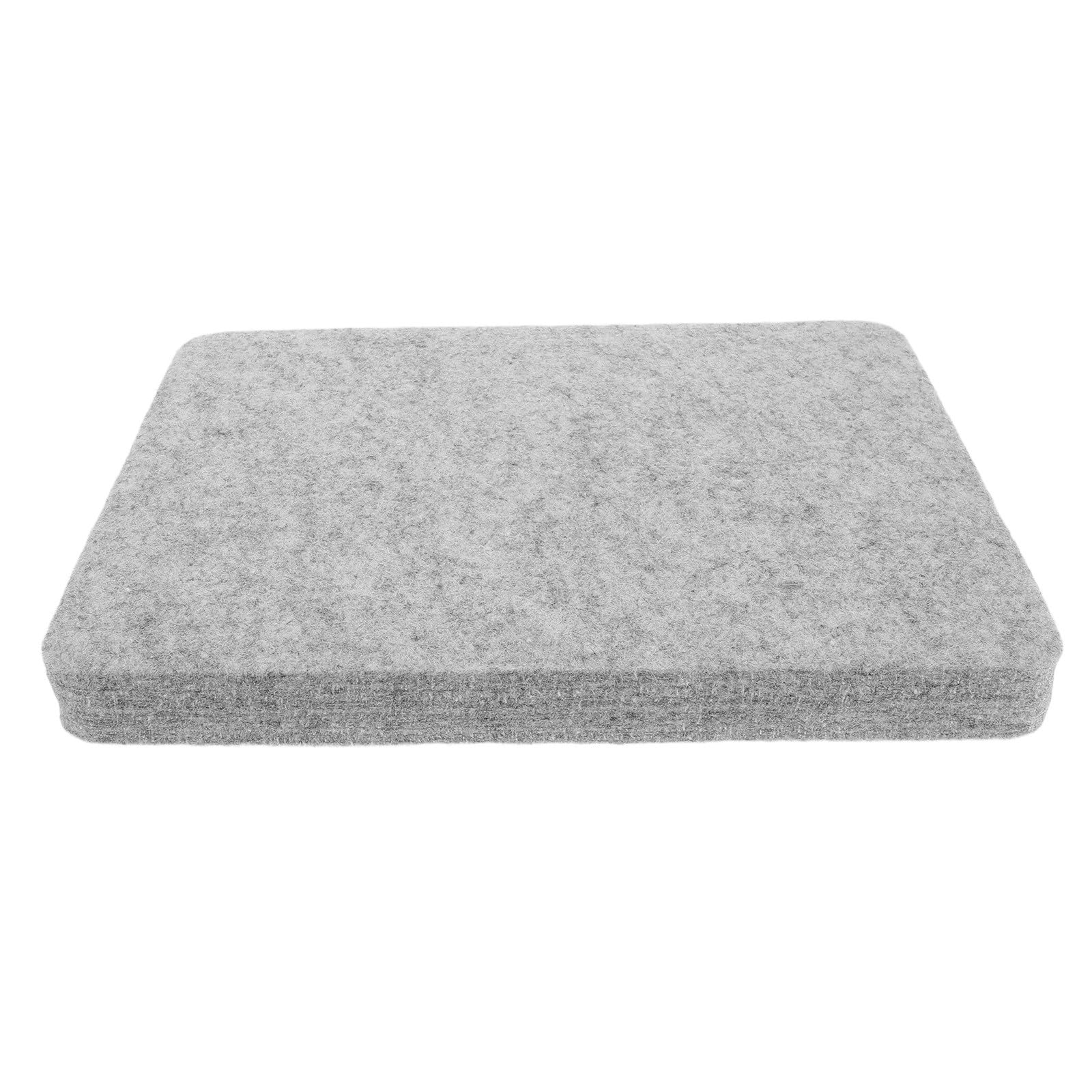 Almohadilla de fieltro de aguja, esponja gris, 25 x 20 x 2,5 cm, natural, ideal para fieltrar lana - Cojín artesanal de fieltro de lana grueso de alta densidad