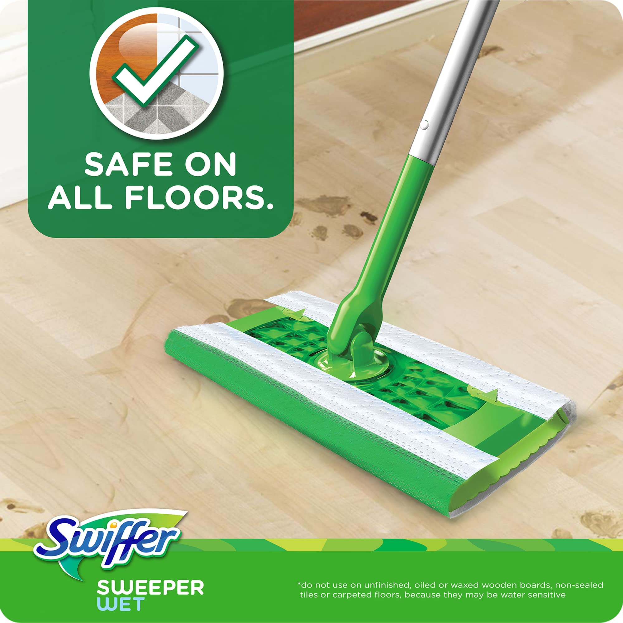 Swiffer productos – Swiffer – Sistema de recarga de mojado, gamuza, 12/caja – se vende como 1 caja