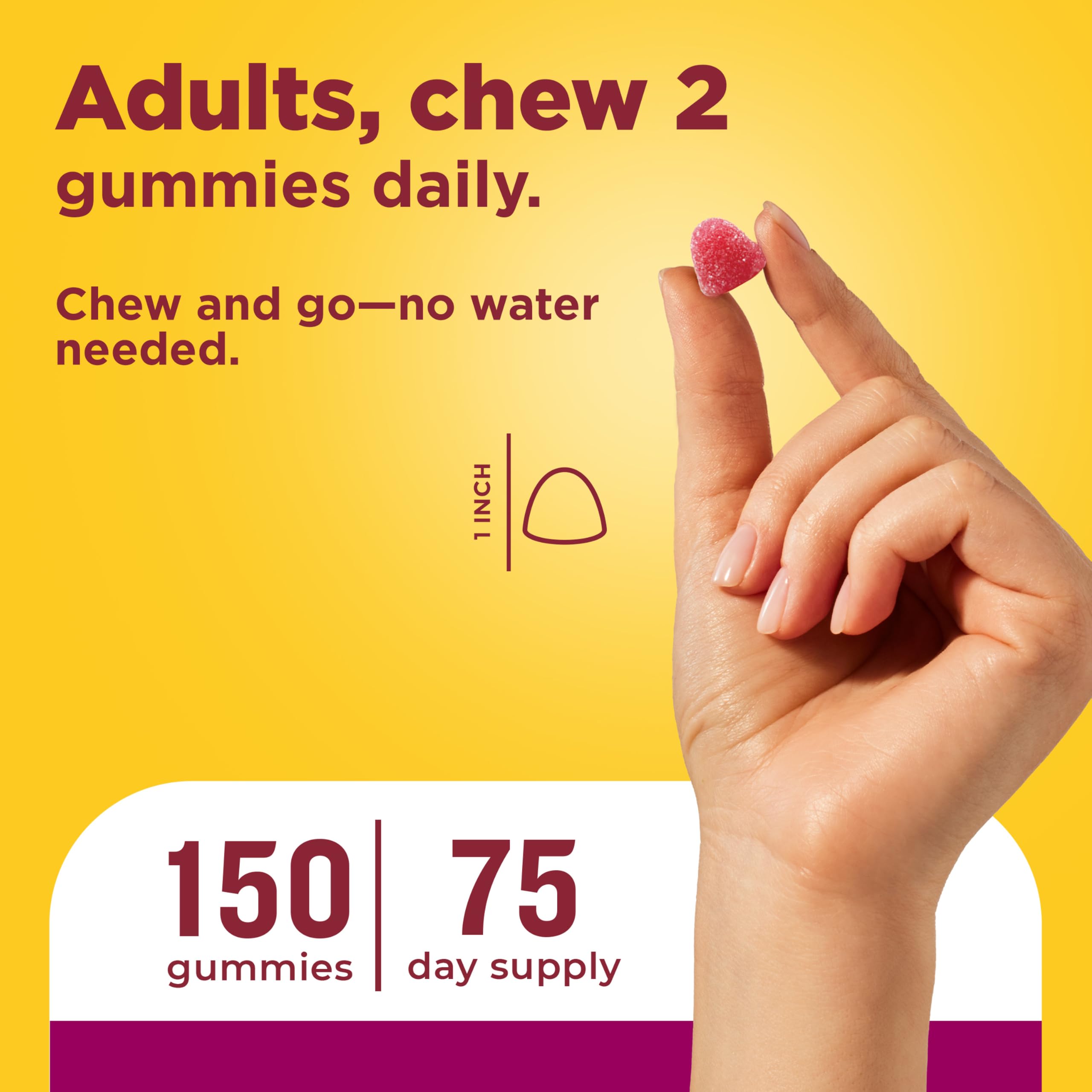 Nature Made Womens Gummy Multivitamins with Omega-3, 150 Gummies — Amazon image 6