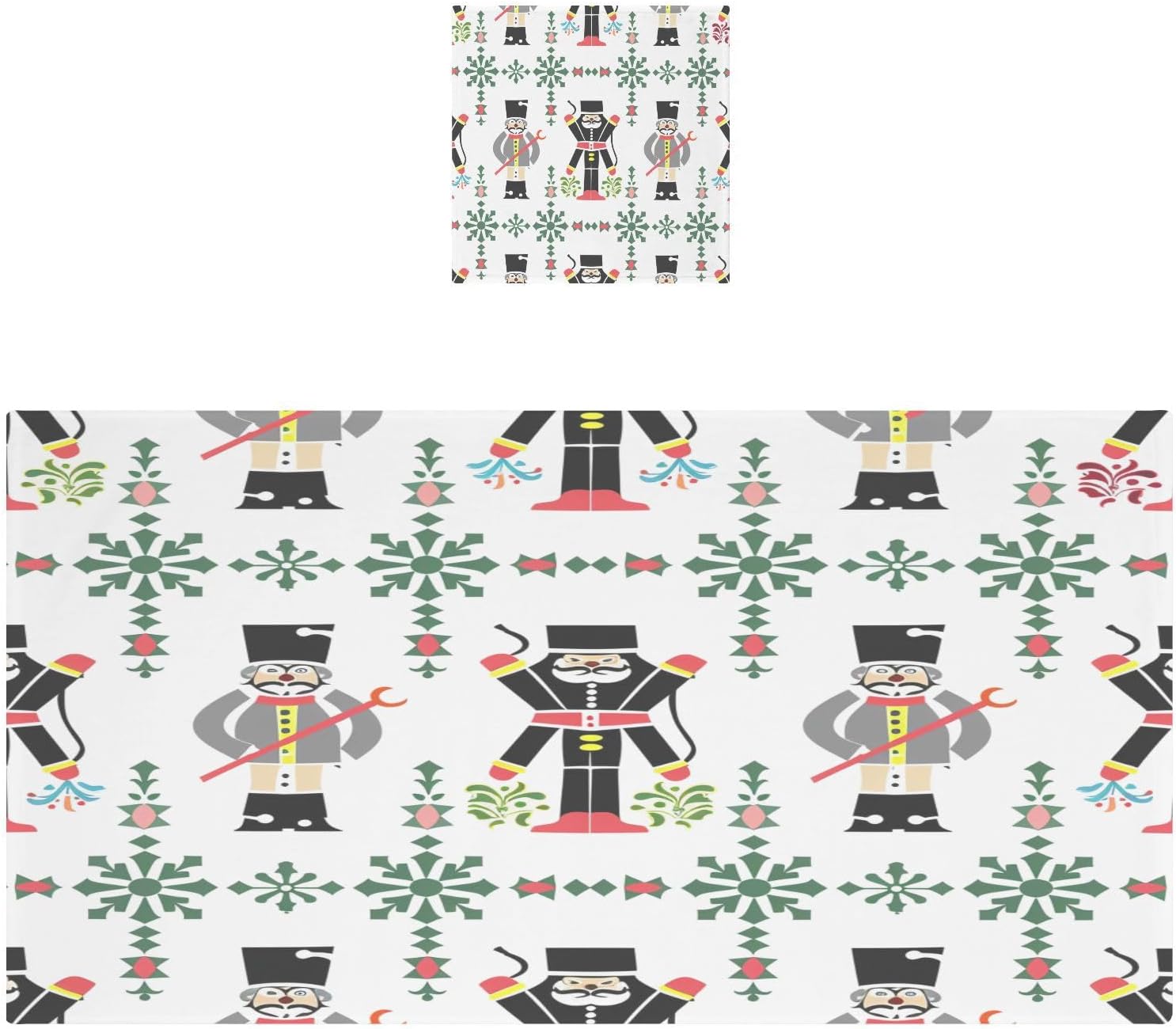 Hand Towels Premium Soft and Highly Absorbent Nutcrackers Painting 2 Pcs Towels for Bathroom Set 100% Cotton Decorative Face Towels