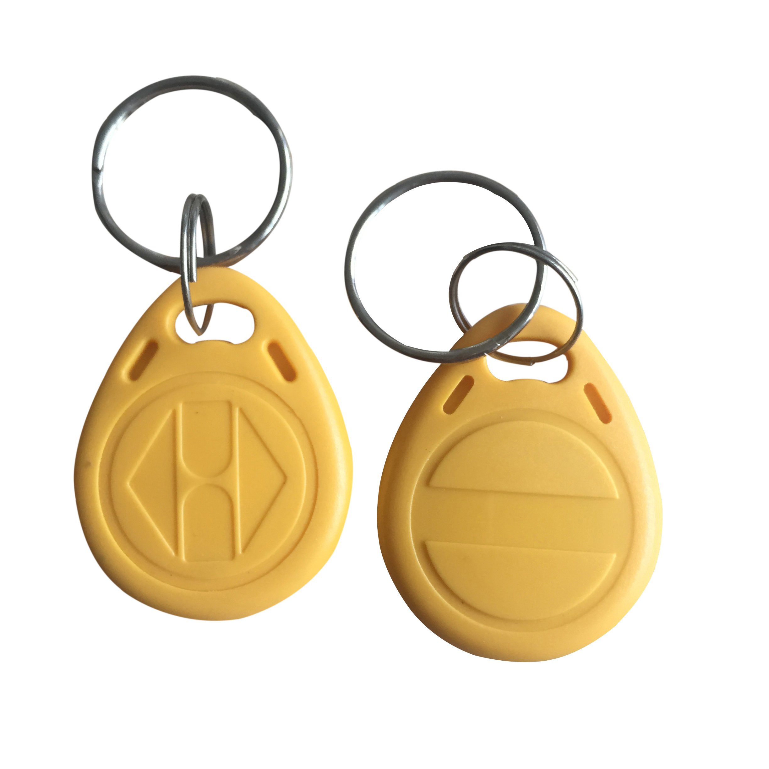 YARONGTECH 125khz rfid rewritable overwrite T5577 Key Fob (pack of 100) (Yellow)
