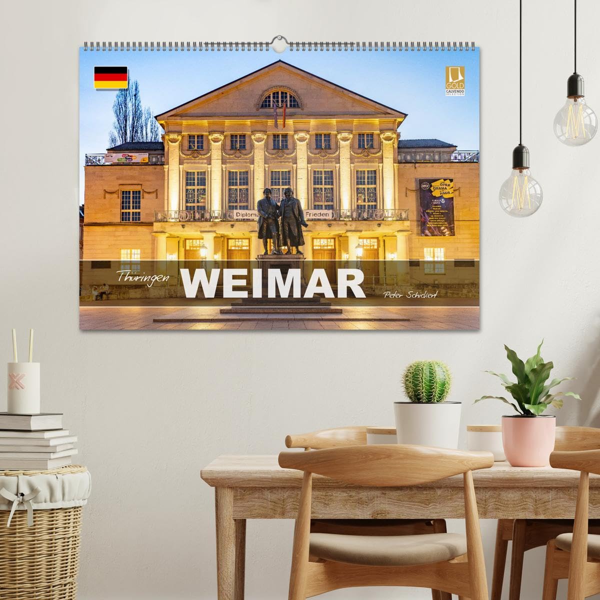 Thüringen - Weimar (Wandkalender 2027 DIN A2 quer), CALVENDO Monatskalender: 12 Monate mit der wunderbaren Stadt Weimar in Thüringen - die Stadt der ... Bundesland Thüringen. (CALVENDO Orte)