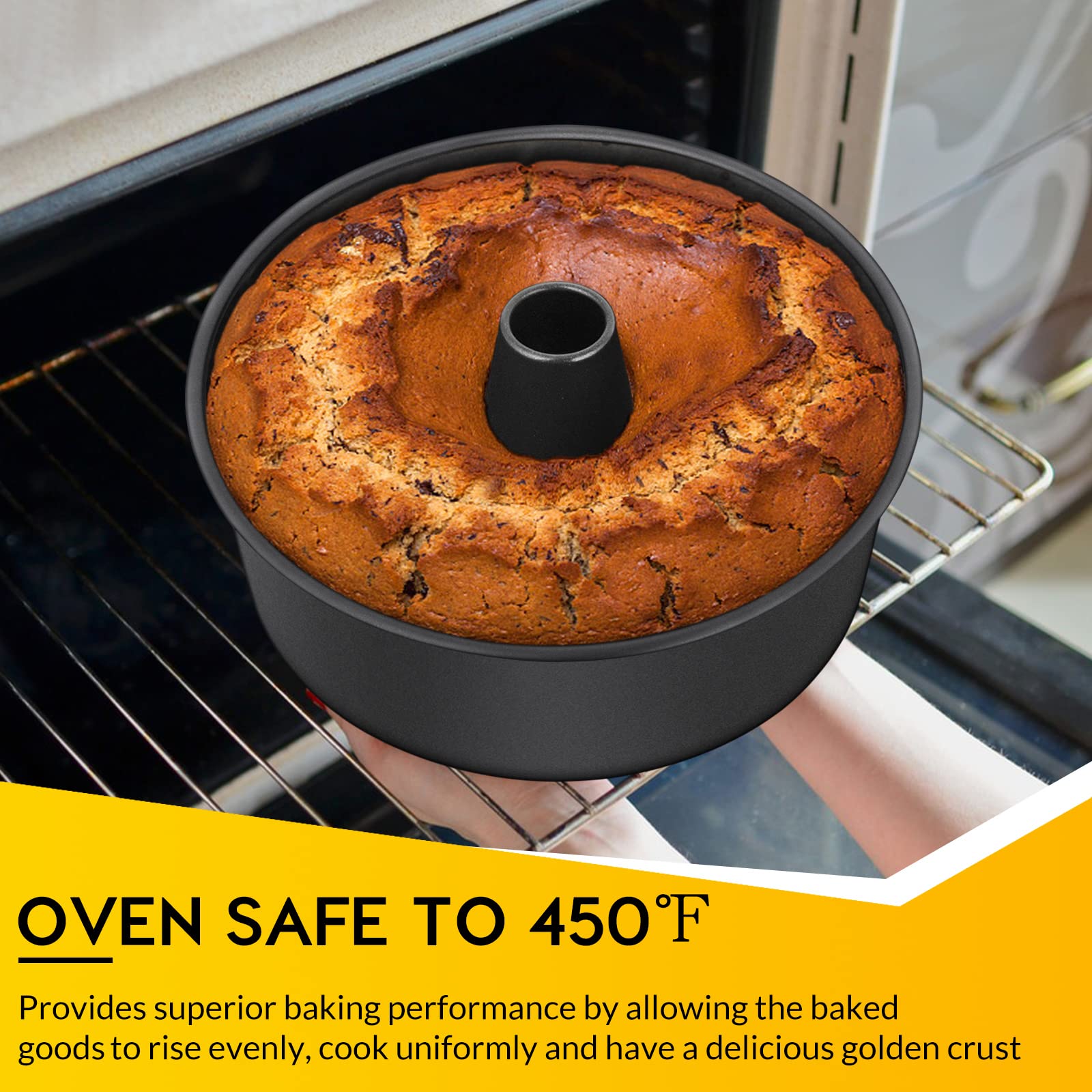 Bundt Cake One Piece Tube Cake Pan Molde Para Chocoflan E-far