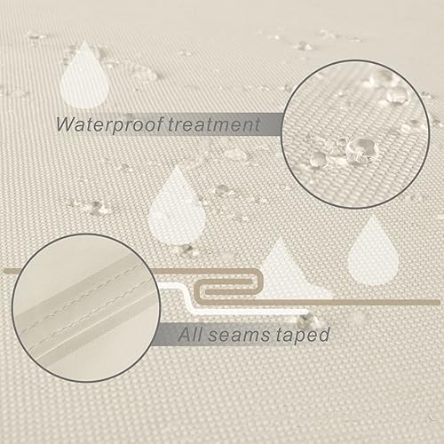 Miniatura 3 de Porch Shield Funda impermeable para sofá de 3 plazas para muebles de exterior, 77 pulgadas de ancho x 35 pulgadas de profundidad x 35 pulgadas de