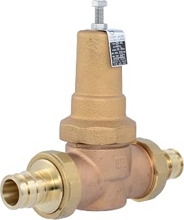 Cash Acme EB45 Pressure Regulating Valve, Double Union, 1-1/4 Inch Expansion, Metal Top, 60 PSI, PVA35M-DUEX-60