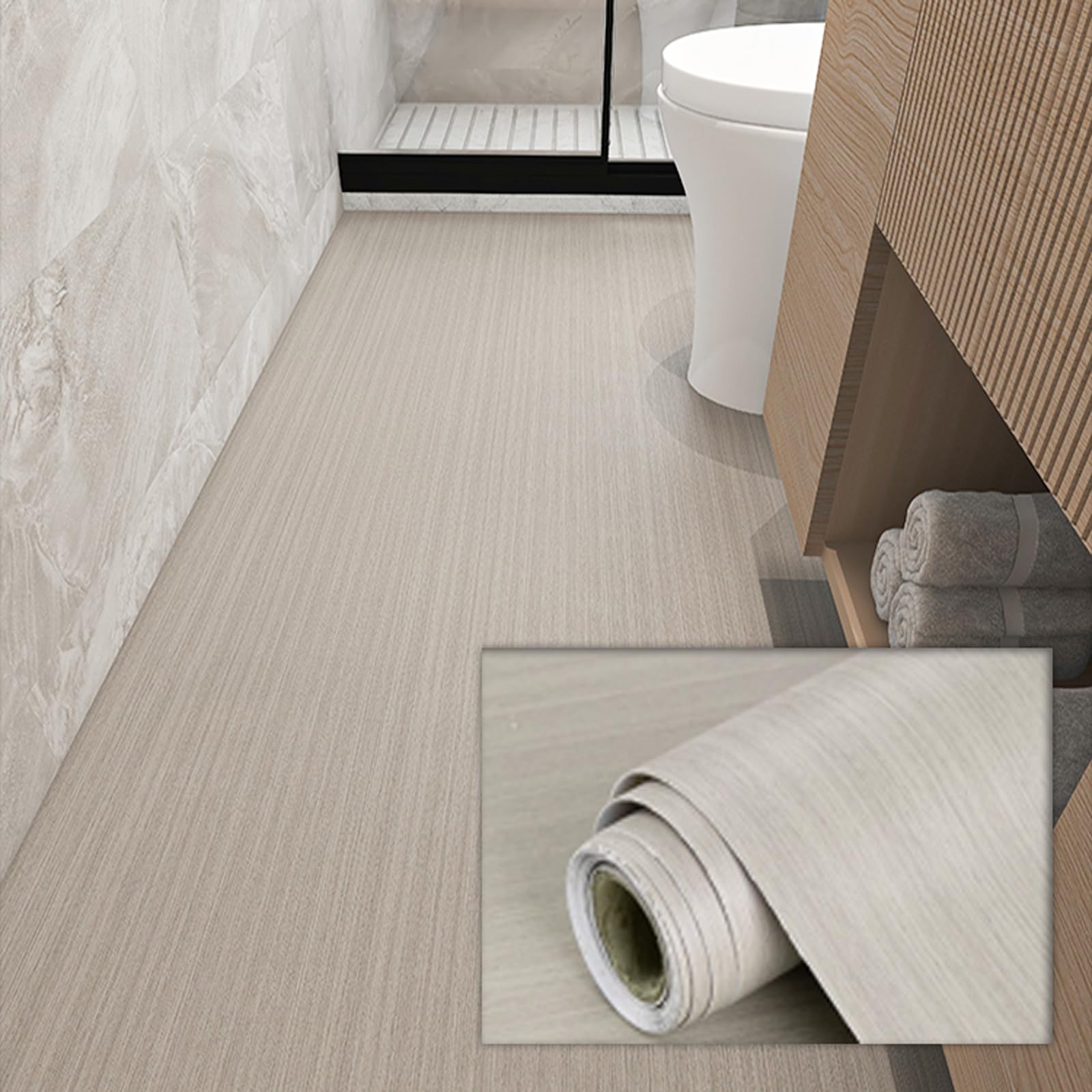 Baldosas autoadhesivas, Baldosas autoadhesivas con efecto madera, varios tamaños, baño, cocina, balcón(Style Q,40 * 500cm)