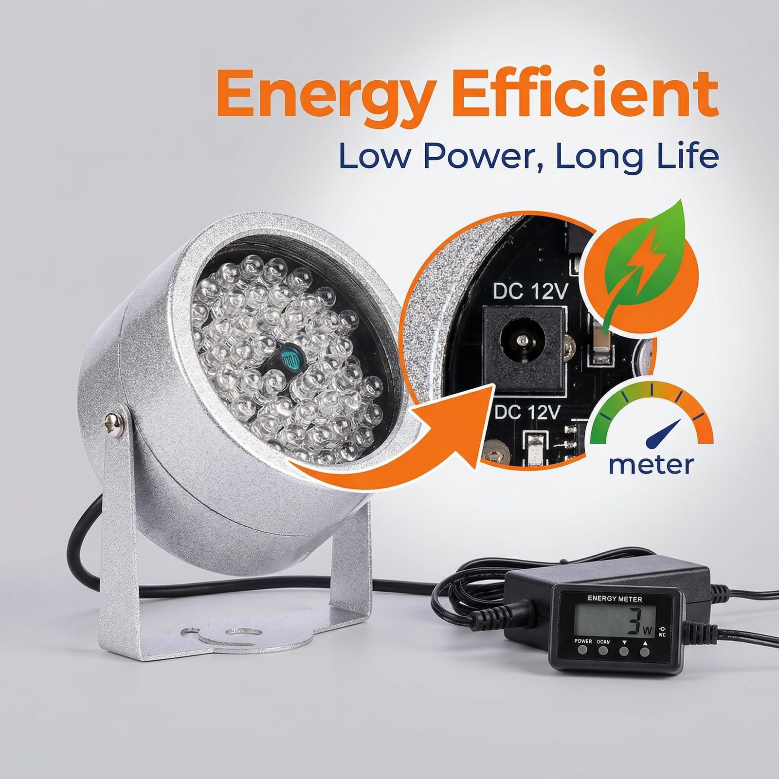 Kızılötesi Aydınlatıcı, Kızılötesi Lamba, Kamera Işığı, IP65 Su