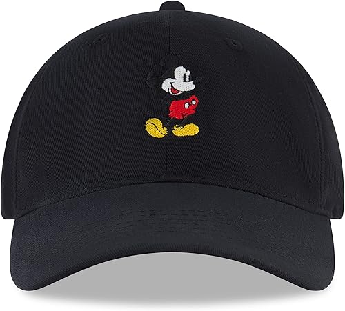 Miniatura 2 de Disney Gorra de béisbol de Mickey Mouse para hombre sombrero de papá a presión