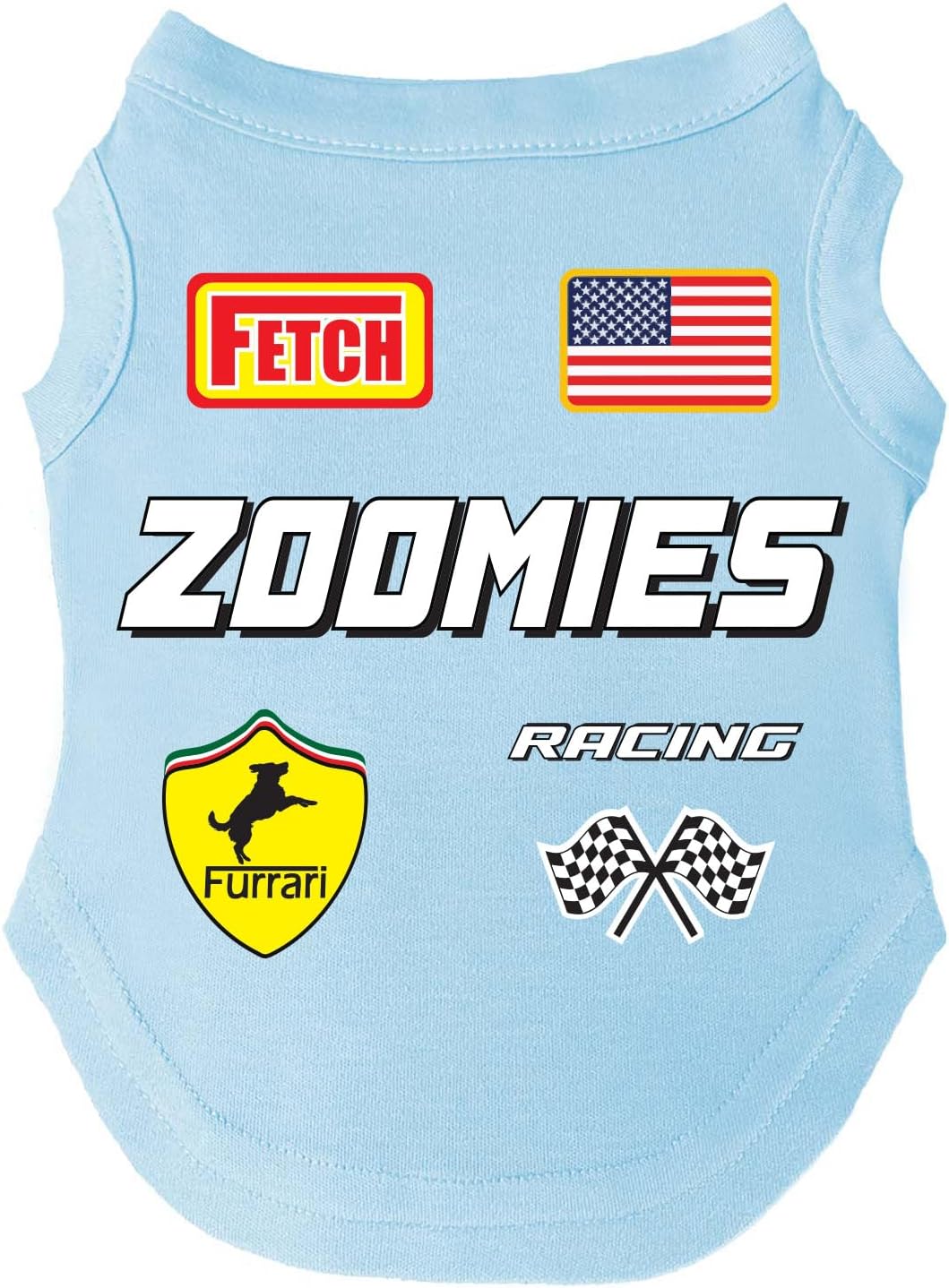 Zoomies Race Car Driver Costume Dog Hoodie | Fleece Lined |Leash Hole| Pit Crew | Chechered Flag | Fast|Cream, 4X-Large 1500