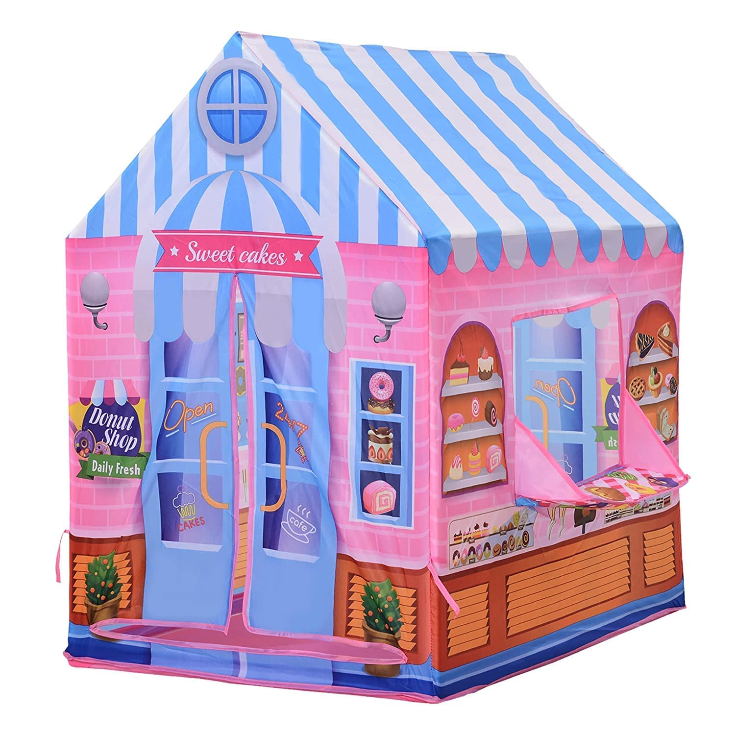 VIDGY Play Tent House for Kids Baby Boy Girl Outdoor and Indoor Play House Castle Theme Tent Toys for 5-15 Years Old Kids Children (Unicorn House), Multi Color