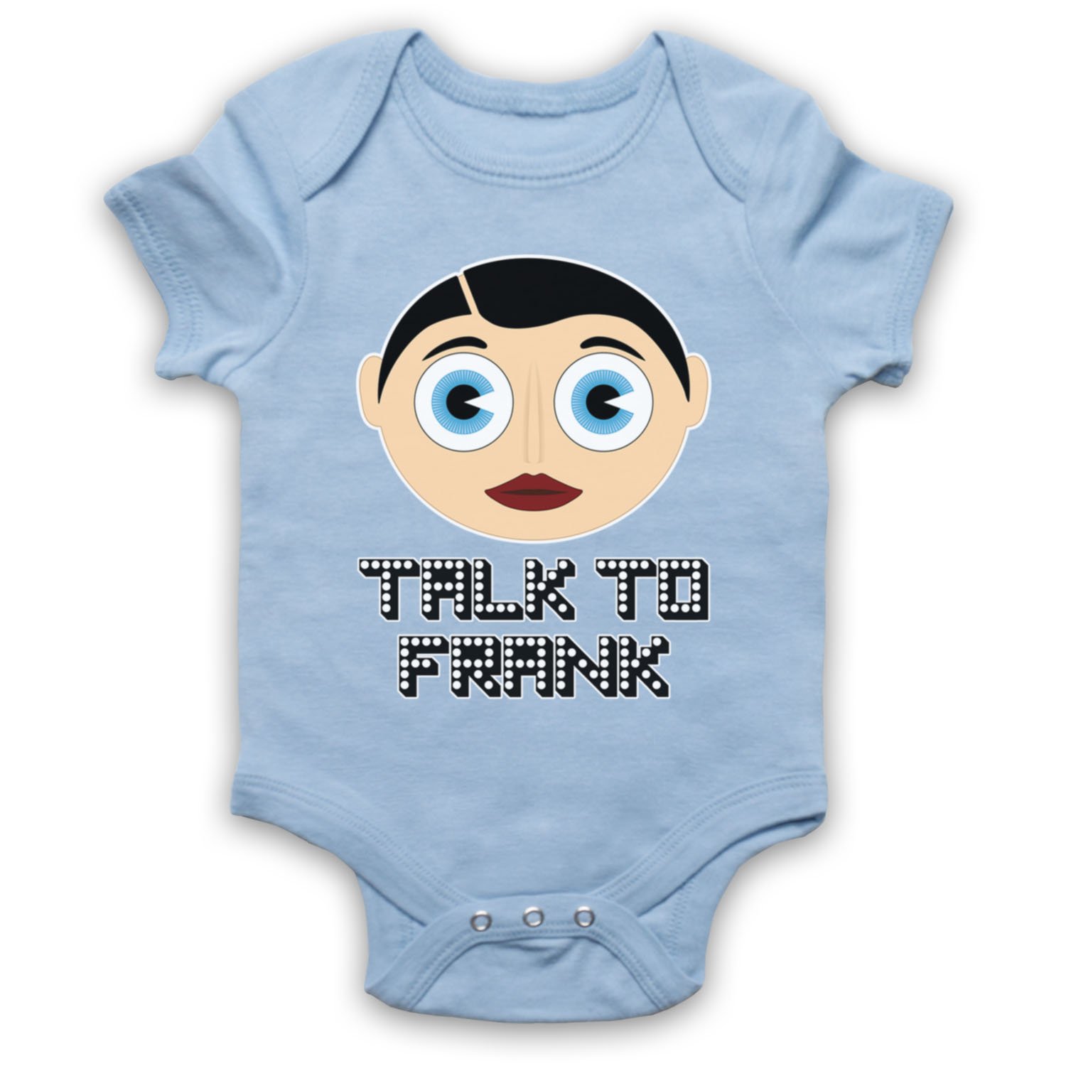 Barboteuse humour Sidebottom Talk to Frank pour bébé en coton doux - 2