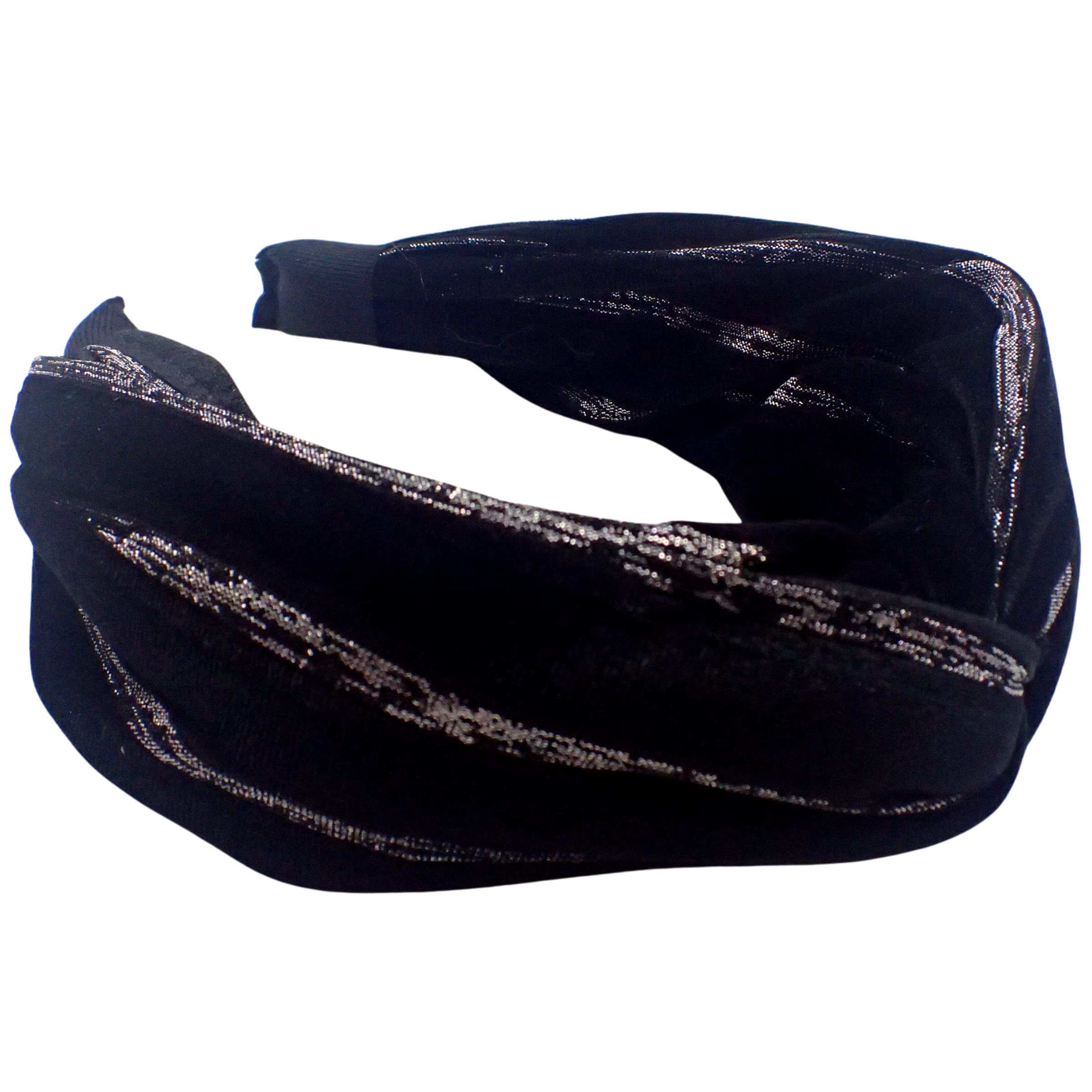 Topkids Accessories Velvet and Lurex Twist Alice Bands Adult Women, Hair Accessories, Hair Bands for Women Thick Headband