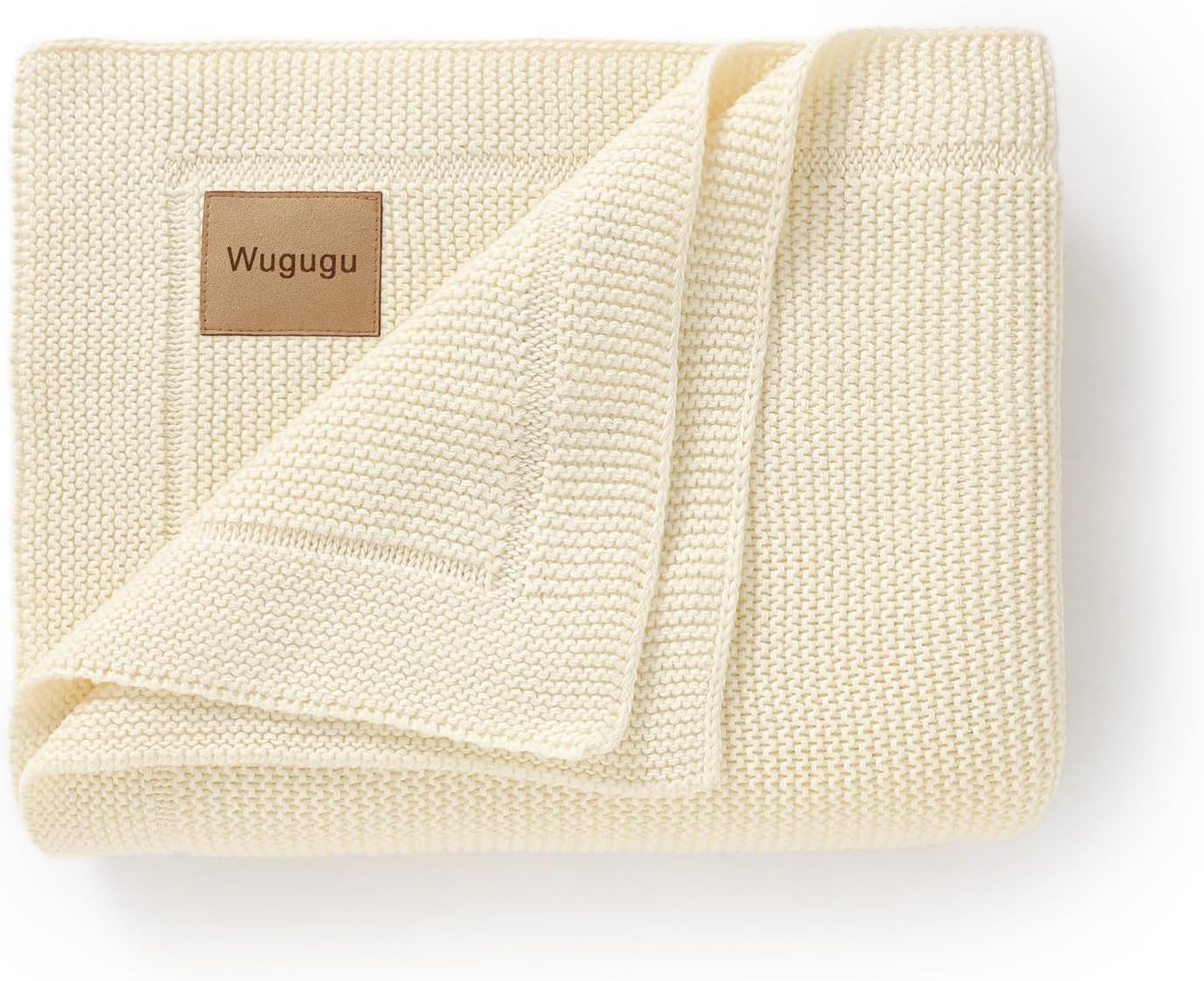 Baby Blanket 30 x 40 Inch Soft Knit for Boys & Girls Cotton Nursery Swaddling Blankets Toddler Knitted Crochet Receiving Crib - Image 7