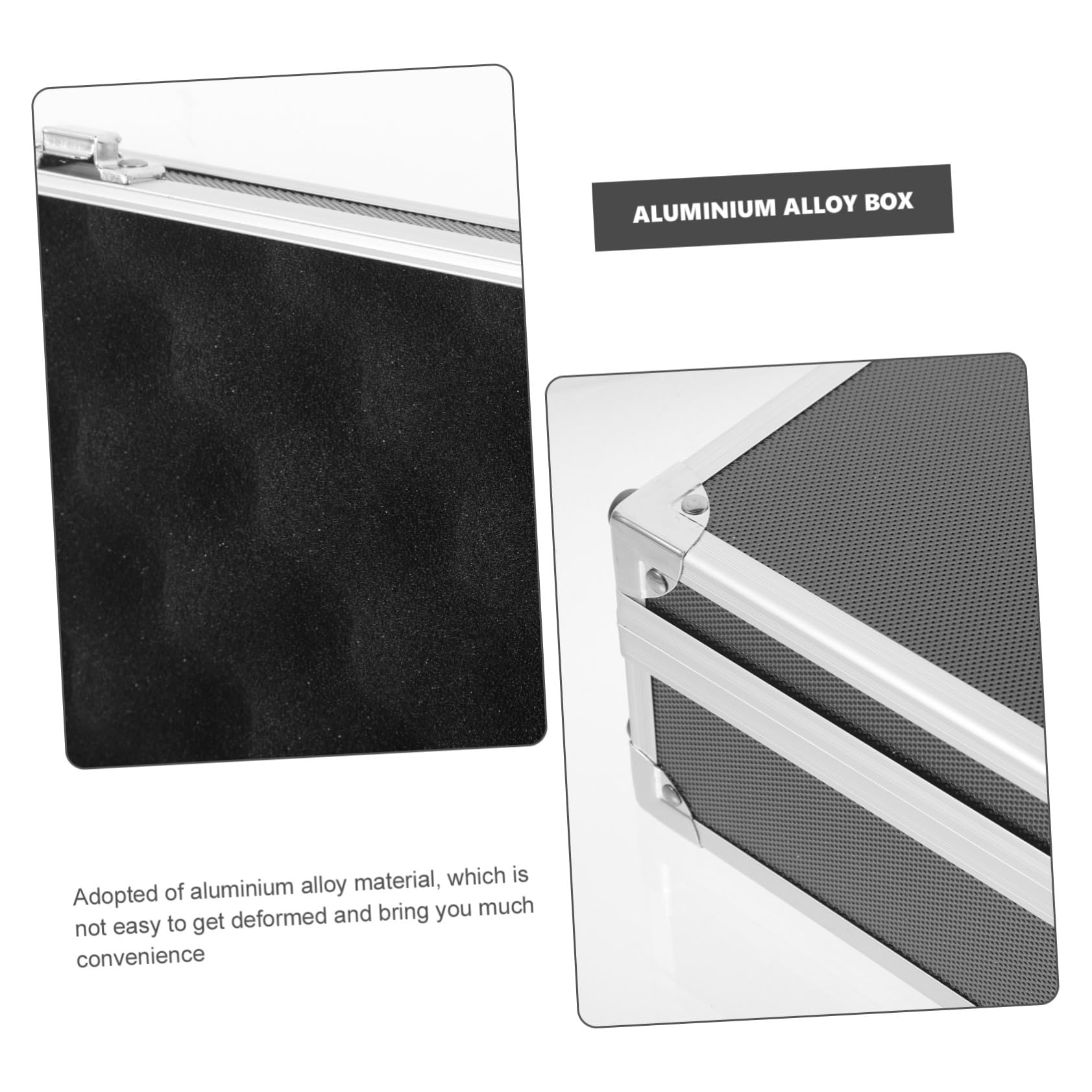 Mini Cassetta Attrezzi in Lega Di Alluminio Resistente Scratchproof Manico Portatile e Blocco Sicuro Per Conservazione Utensili e Gadget