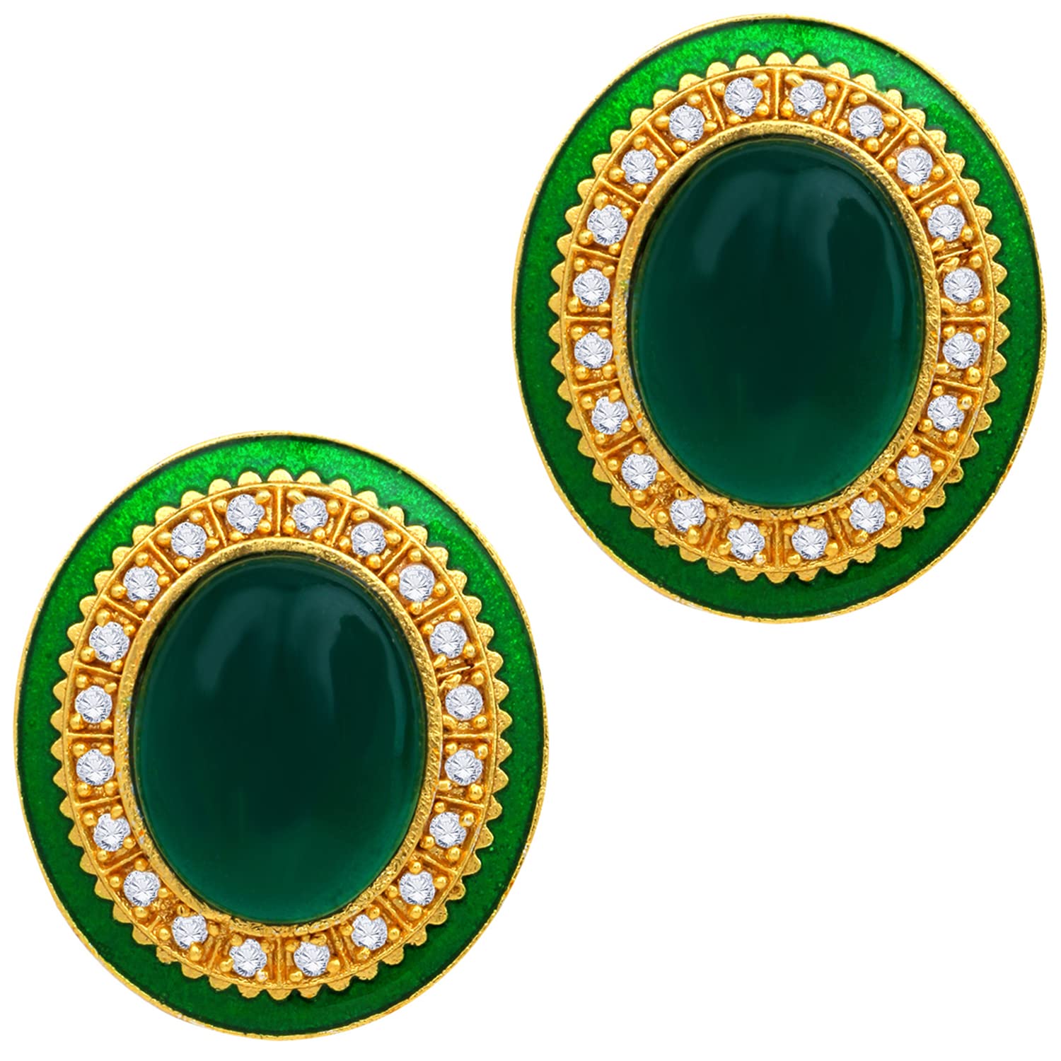 Peora Meenakari Jewellery Gold Plated Stud Earrings for Women & Girls (B09YDJJWGZ) Amazon Price History, Amazon Price Tracker