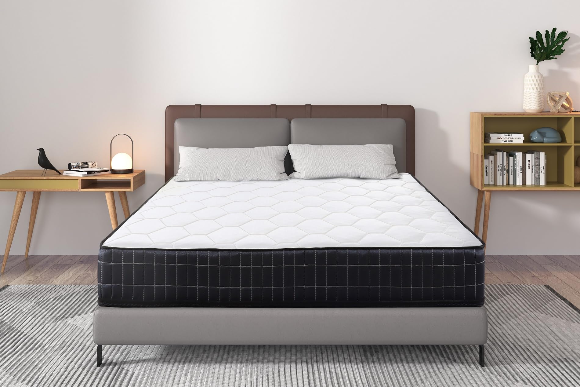IZTOSS Matelas 90x200 12CM Epaisseur.Soutien Haute Résilience.Confort.