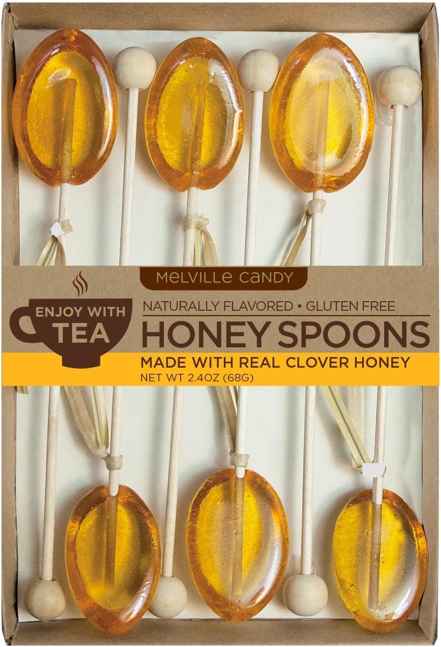 MelvilleCandy Hard Candy Clover Honey Spoons Lollipop On