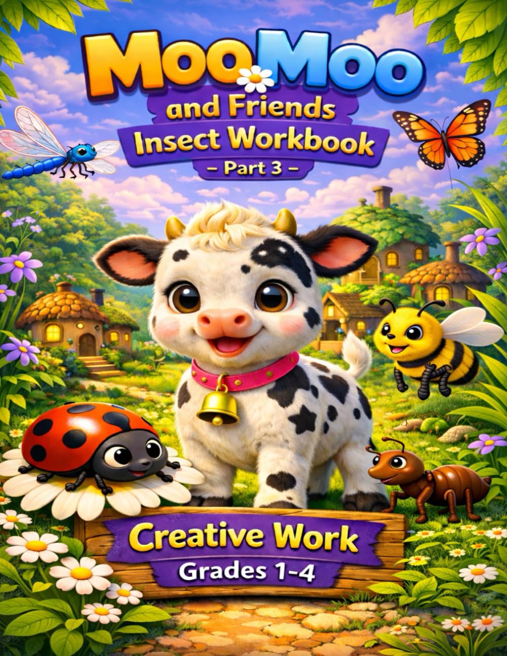 Moo-Moo and Friends .Insect Workbook Part 3: A Screen-Free Creative Writing Experience Where Every Child Becomes a Co-Author /Classroom -Ready ... ages 6-9 (Create Stories With Moo-Moo)