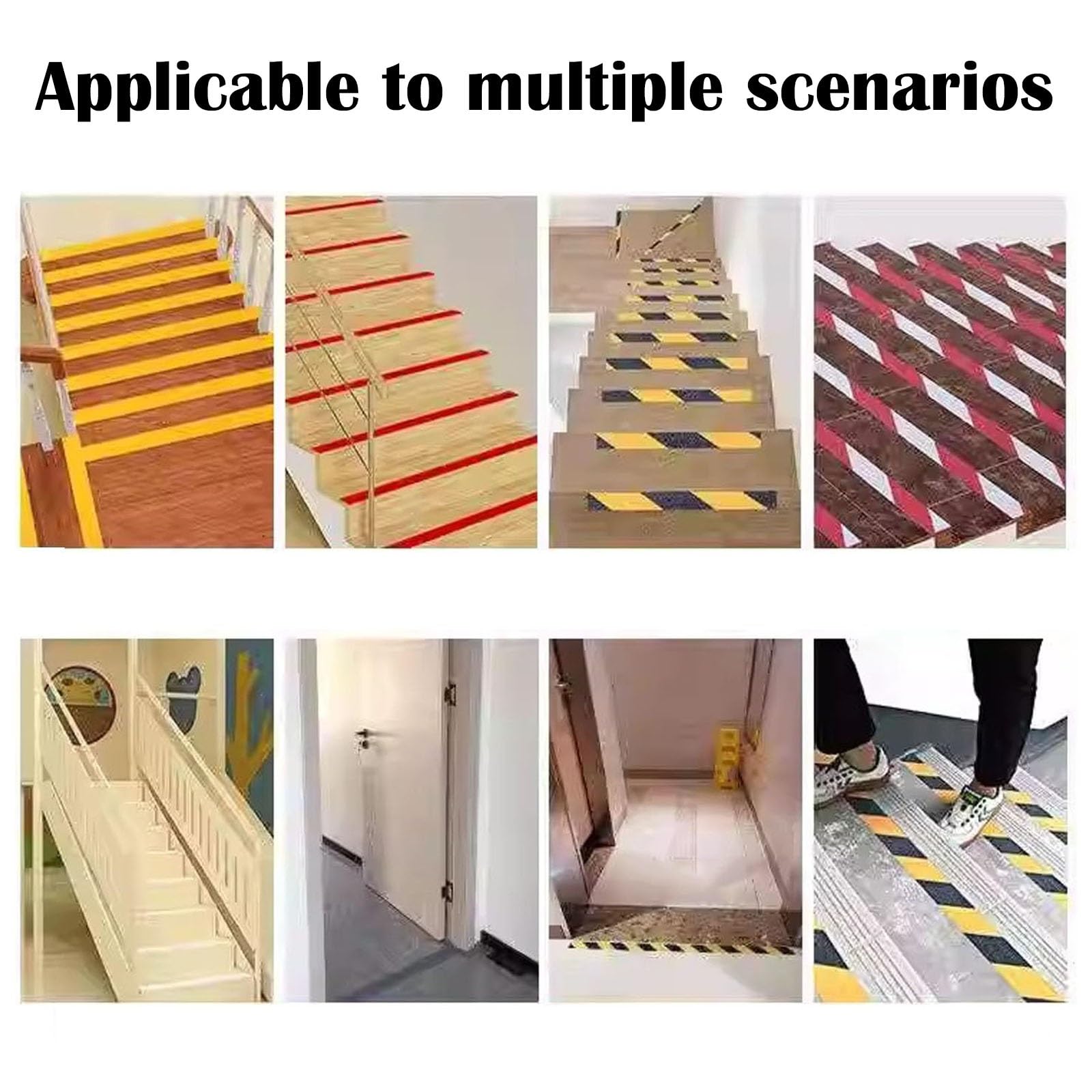 cinta escaleras Cinta De Agarre Autoadhesiva Impermeable, Cinta Antideslizante Para Escalones De Escalera Para Suelo/umbral De Madera, Escalones De Madera(C,L 25M X W 50MM)