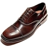 Maxime Men's Brown Cap Toe Brogue Leather Welted Oxford Dress Shoes (Salvatore