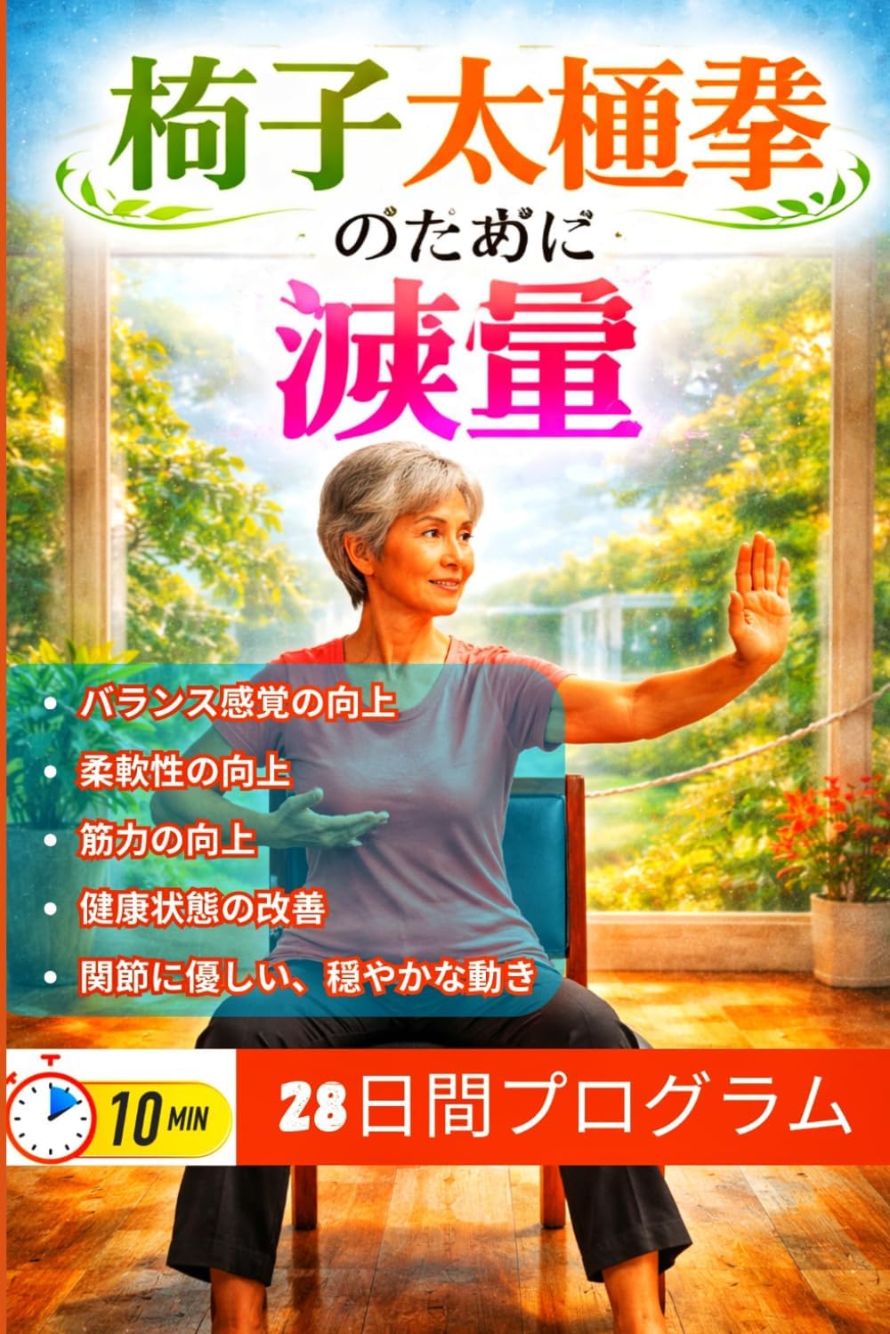 椅子 太極拳 のために 減量: 60歳以上の男女のための座ったままできるエク ササイズ バランス、可動性、筋力、そして健康状態を改善するための、 低負荷で穏やかな運動に関する完全ガイド
