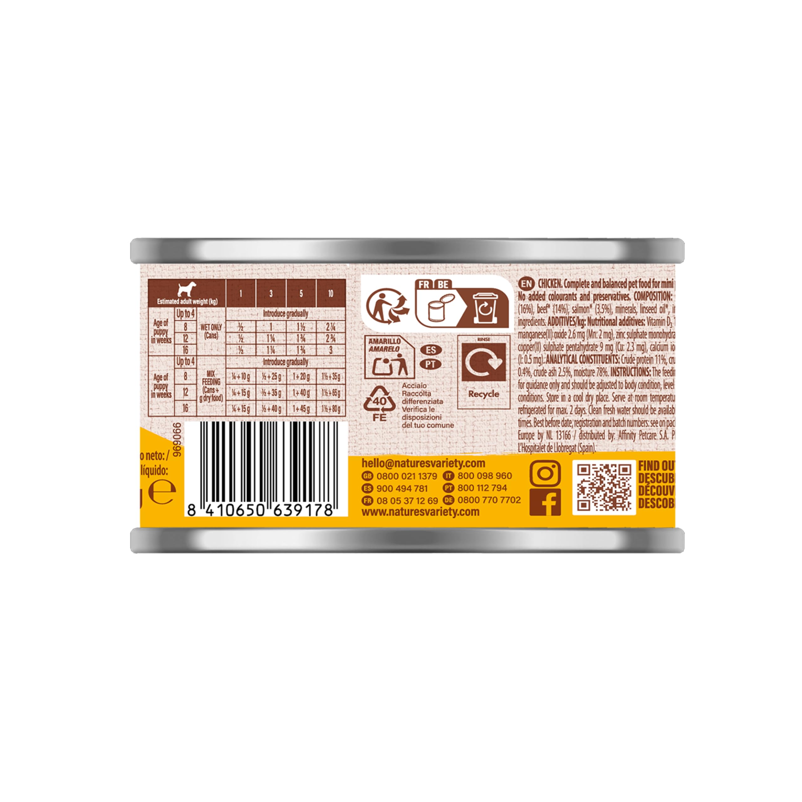Nature's Variety - Paté para Perros Cachorros Mini con Pollo 12 x 200g — view 3