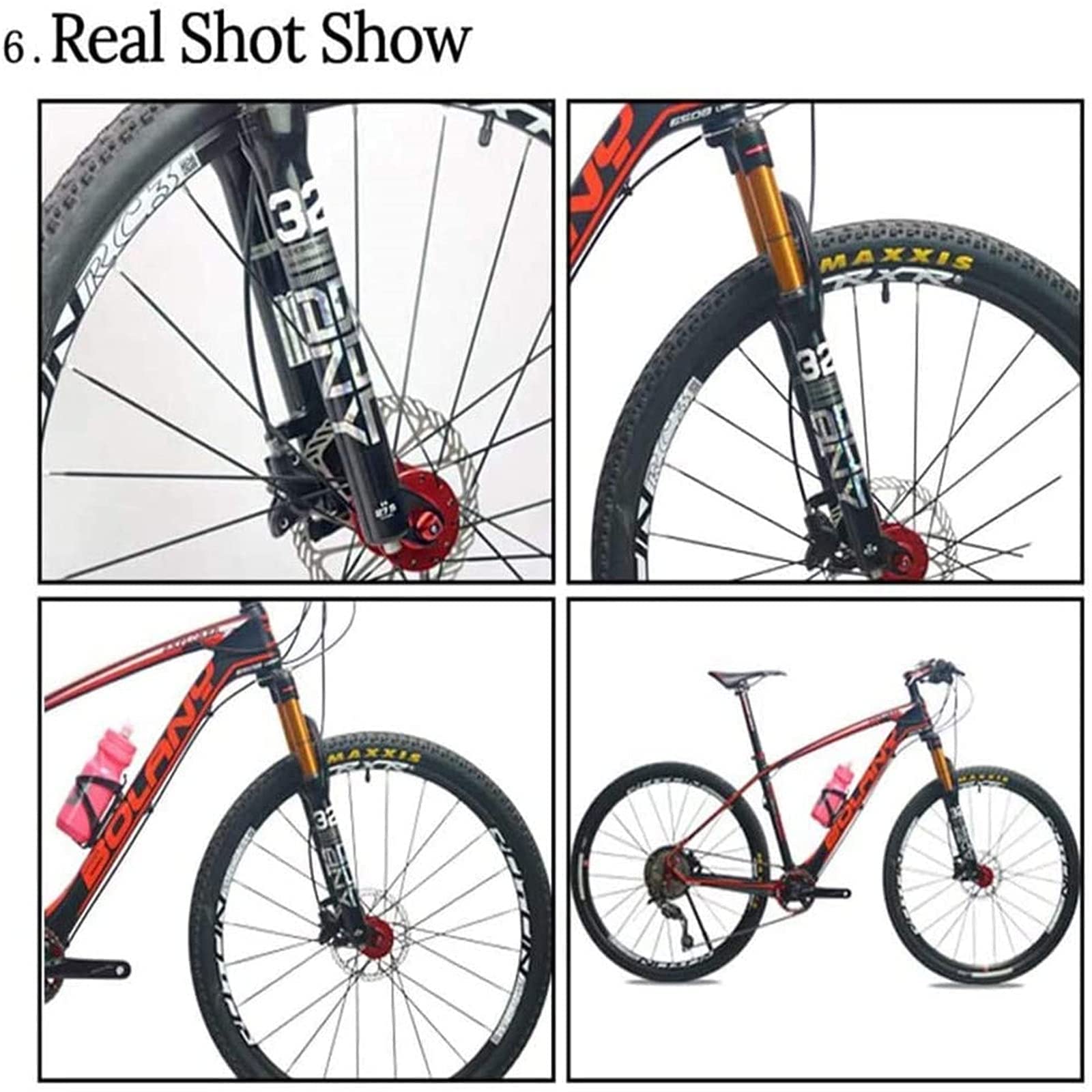 ksamwjf MTB Fahrradgabel, Fahrrad Starrgabel, Fahrrad Federgabel, Fahrrad Vordergabel, Fahrrad Gabel, Federgabel Federung mit Speedfunktion Gabel: 100 mm Sport & Freizeit