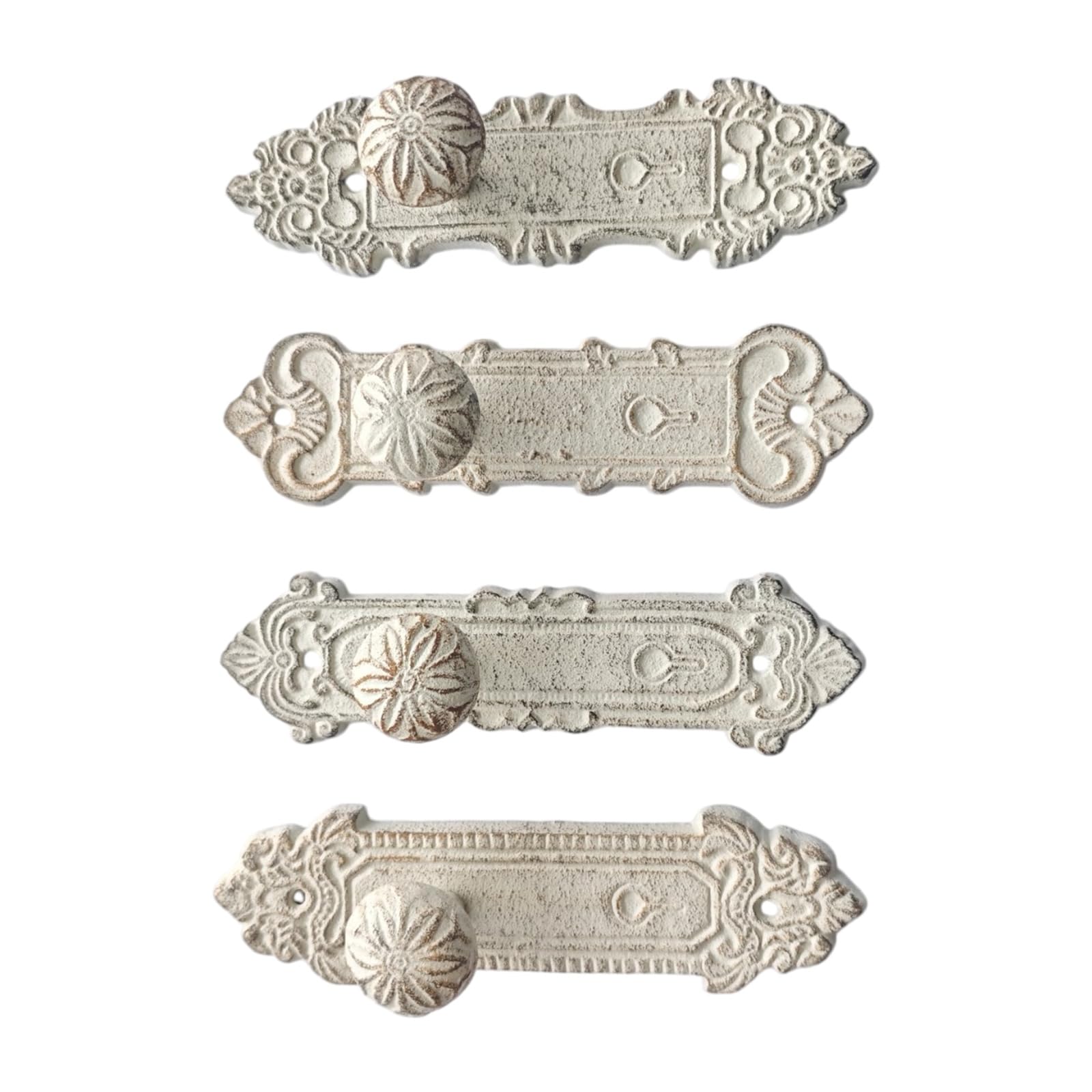 Hsioluted Multicolor Decorative Wall Hangers 4 Pack Aged Cast Iron Hook For Hanging Robes Towels Wall Mounted Coat Hook
