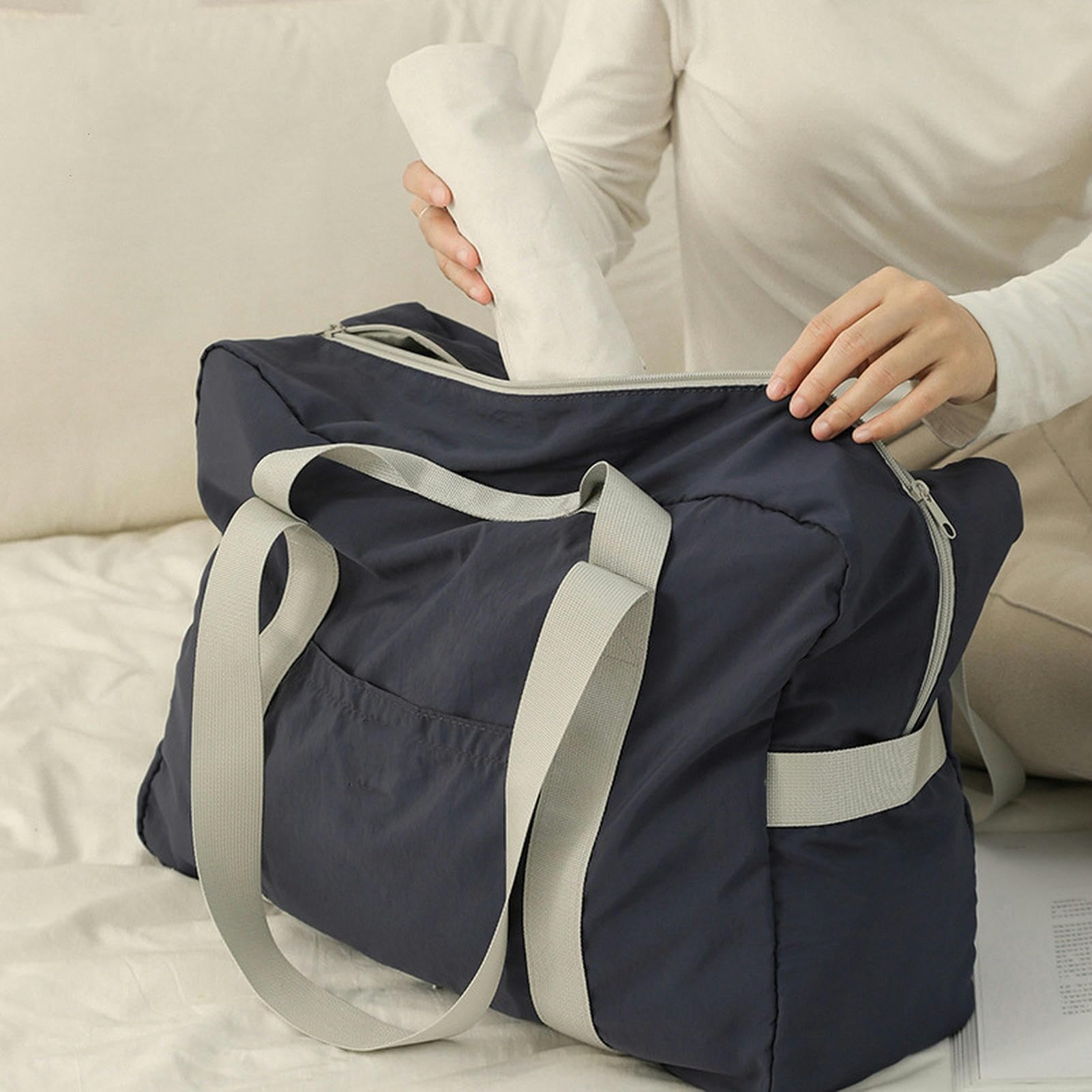 Borsa da Viaggio Borsa Pieghevole da Viaggio La Borsa per Bagagli può Essere Piegata Borsa di Stoccaggio