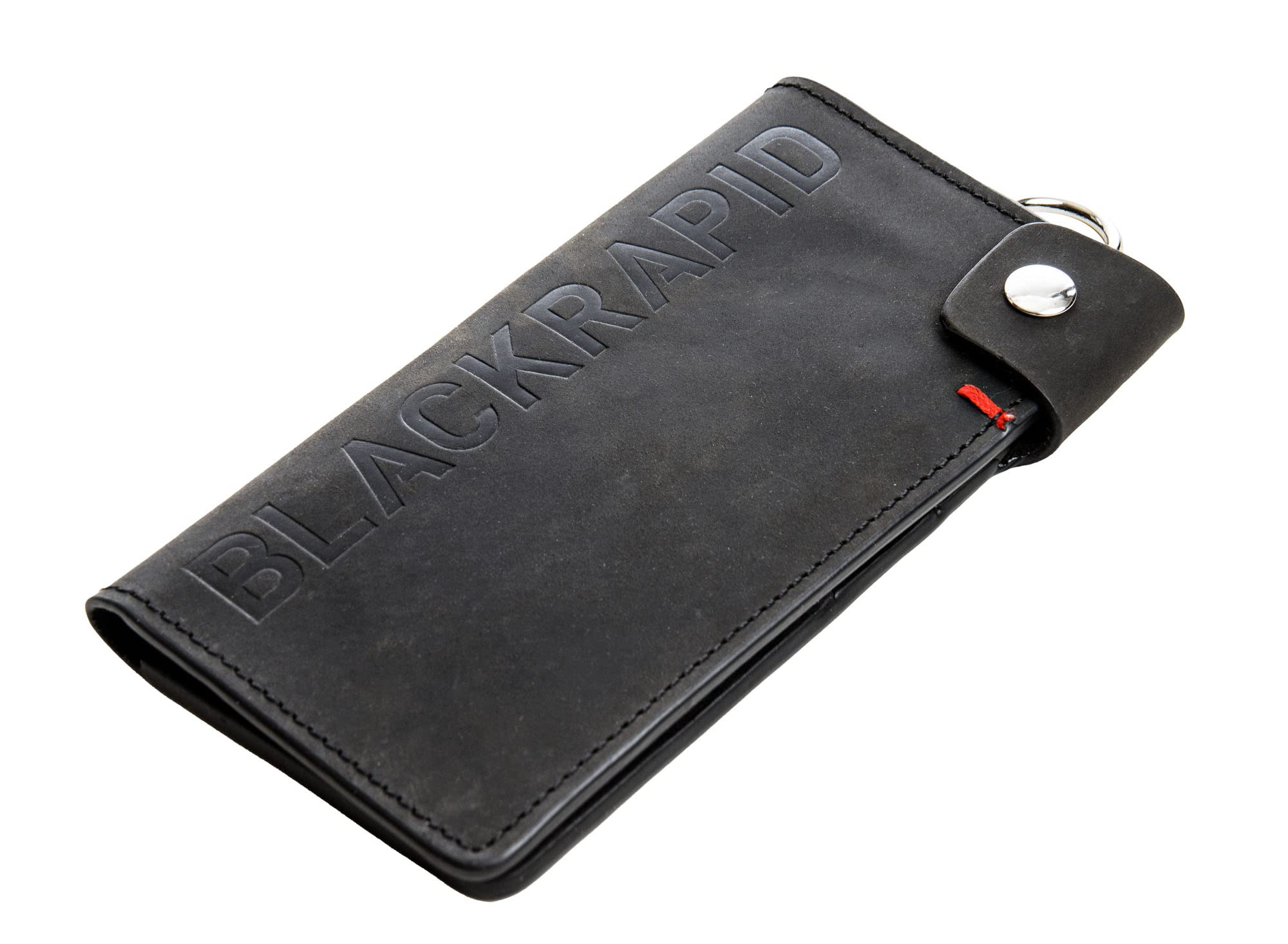 Bifold Trucker Leather Wallet Black 473008