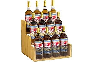 3-Tier Bamboo Craft Station With Storage Organizer Stand