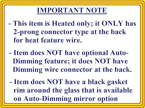 Miniatura 4 de Espejo calefactable con placa trasera para Volkswagen | Passat 2013-2015 | Jetta 2011-2018 | Escarabajo 2012-2019 | Vista lateral del pasajero