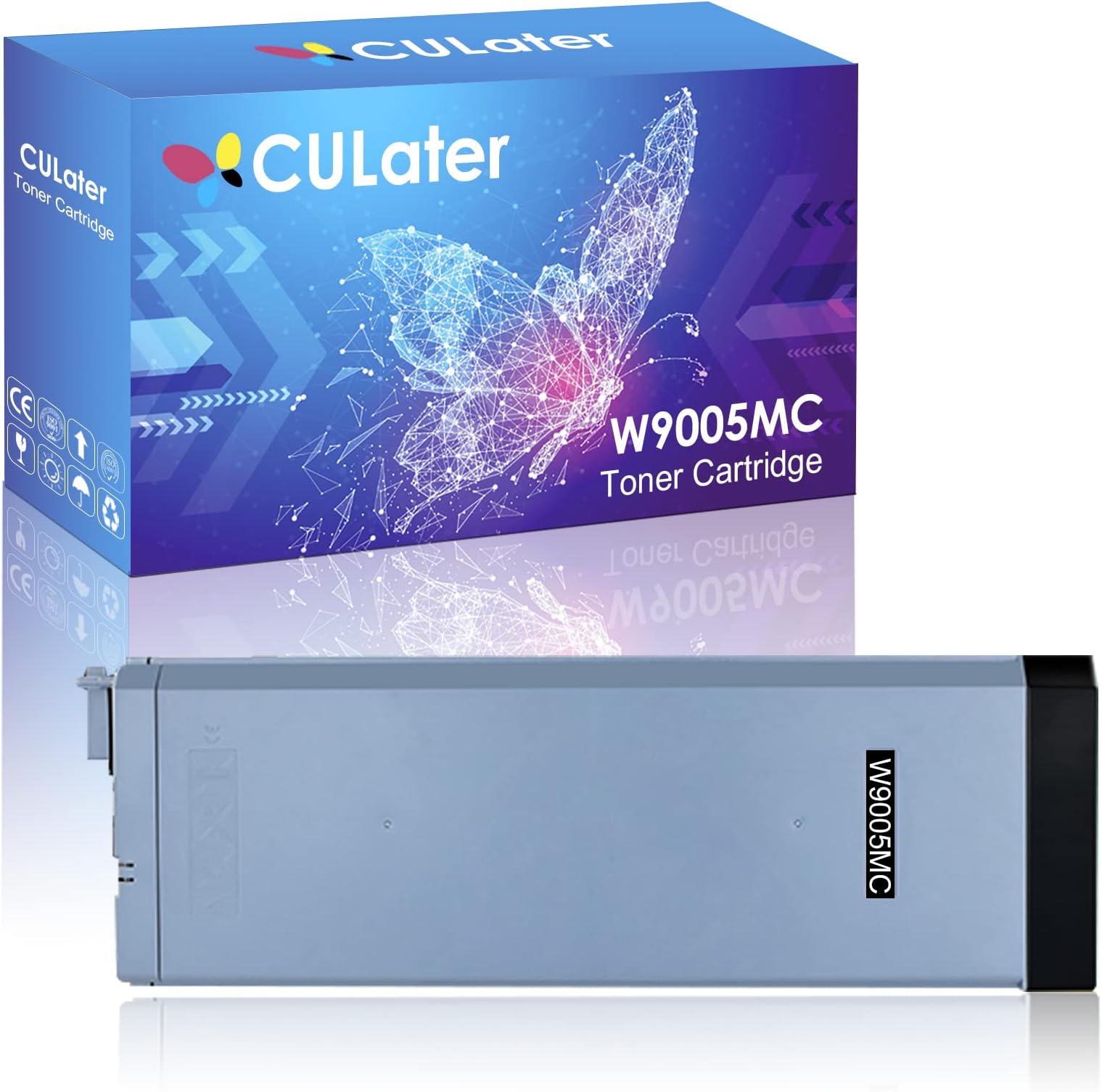 CULaterRemanufactured Toner Cartridge Replacement for W9005 W9005MC Black Toner Cartridges for HP Managed Flow MFP E72525Z E72525DN E72530DN E72530Z E72535DN E72535Z Printers (Black, 1 Pack)