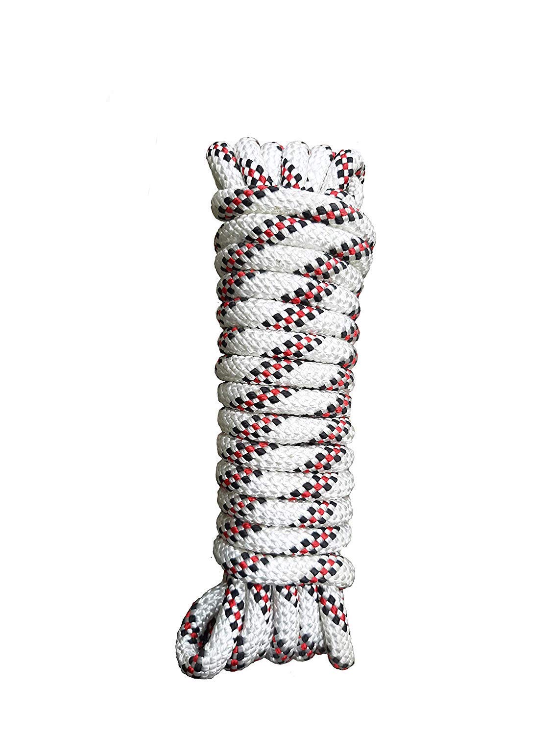 AZUKA® Static Type A Kernmantle Polyester Rope 10mm x 200 Meter (White red) (10mmx200m) (B081D2BKH8) Amazon Price History, Amazon Price Tracker