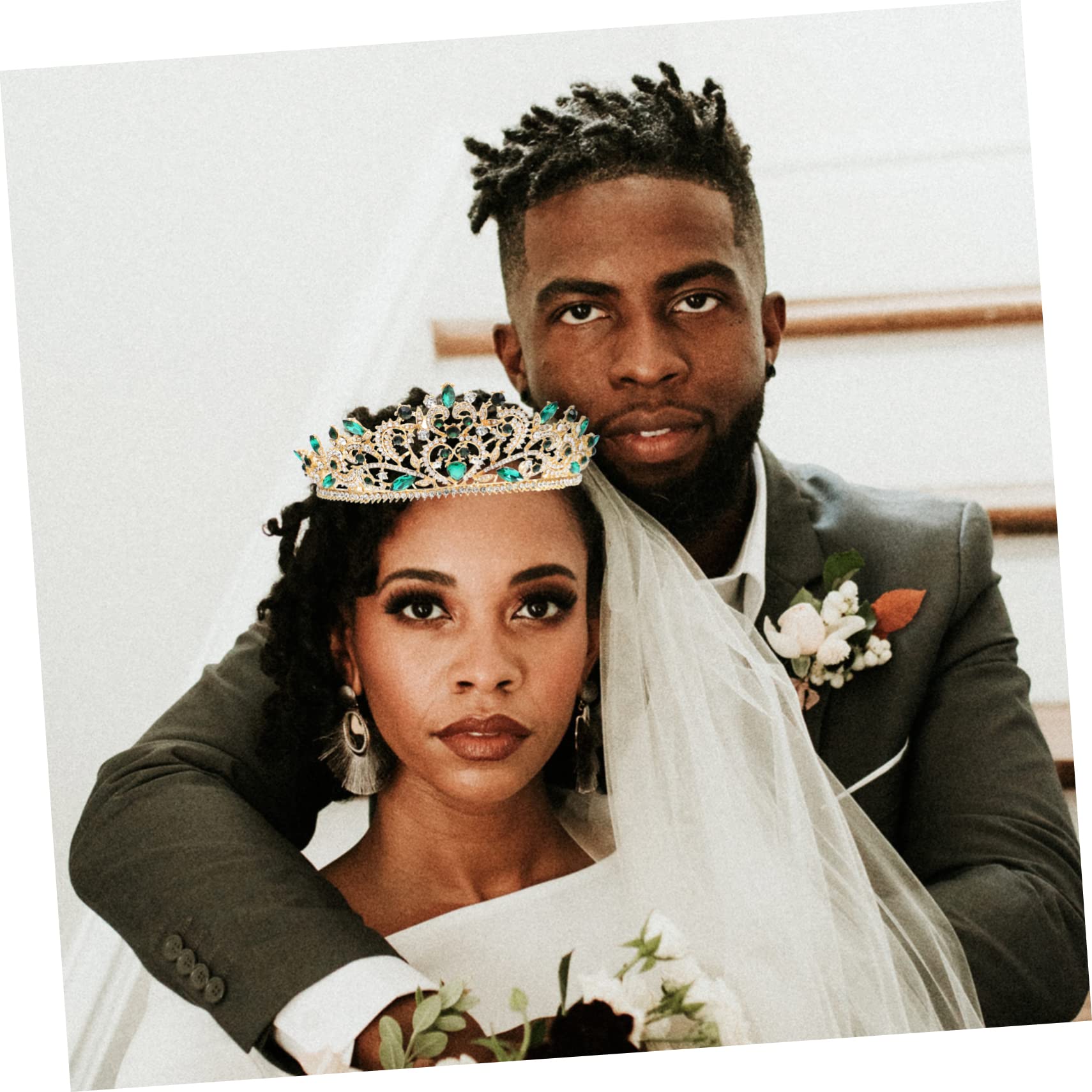 FOMIYES Krone Haarschmuck Tiaras für Frauen Kopfschmuck für die Braut Haarschmuck für die Hochzeit Dusche Haarschmuck für die Braut Tiara für Frauen Mädchen Tiara braut strass tiara Metall